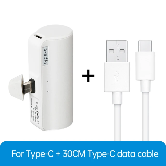 6097 Power Bank 3300mAh External Battery Wireless Charging For iPhone 13 Pocket Mini Power Bank mobile phone charger For Xiaomi TypeC add line