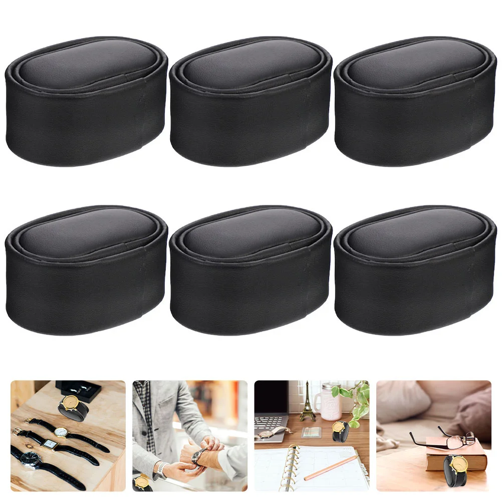 6 Pcs Watch Pillow Watch+box Bangle Display Bracelet Pillows Storage Pads Sponge Supporting Cushion Watch Storage Box Watch Storage Bag Watch Storage Pouch Watch Display Stand