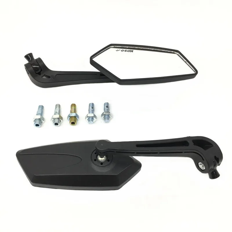 오토바이 범용 KOSO 미러 스쿠터, 전기 자전거, 카페 레이서, 레트로 백미러, Electrombile HD 비전 사이드 미러, 8mm, 10mm