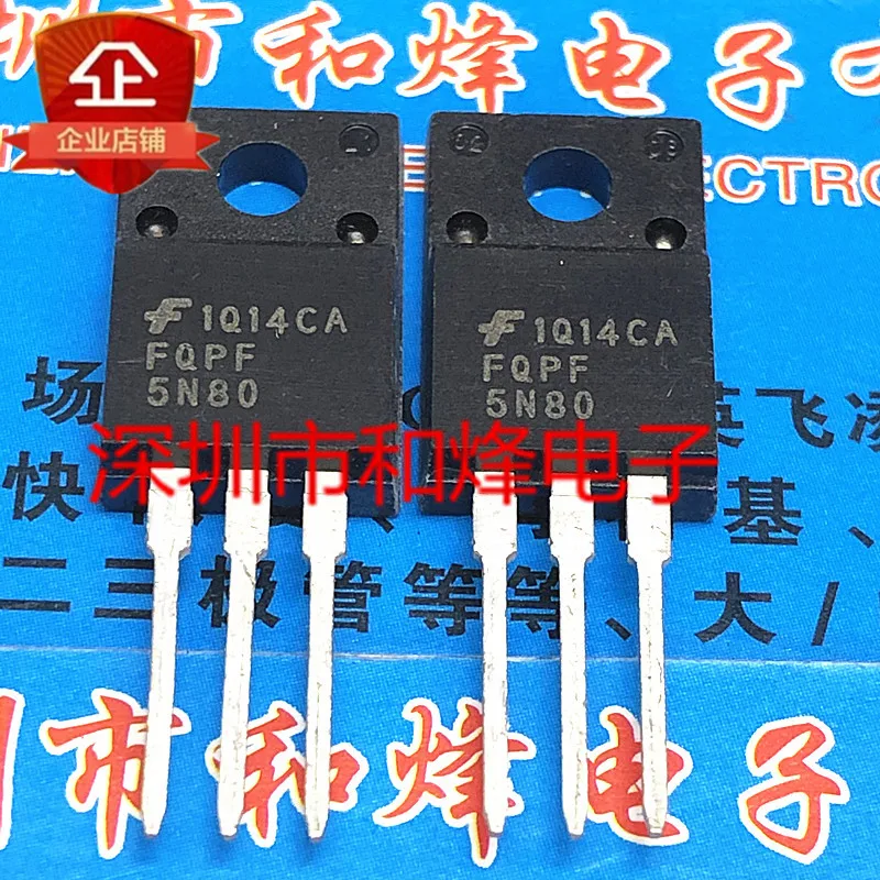 

5PCS-10PCS FQPF5N80 TO-220F 800V 2.8A New And Original On Stock