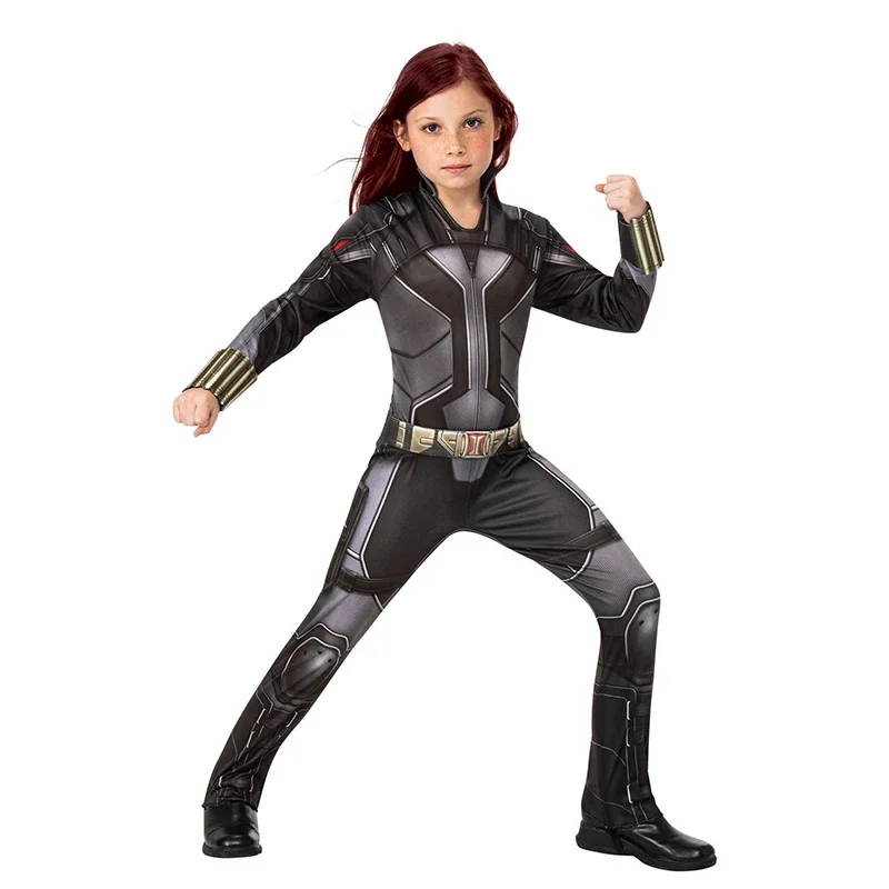 

Kids Black Widow Costume Girls Superhero Halloween Cosplay Costume