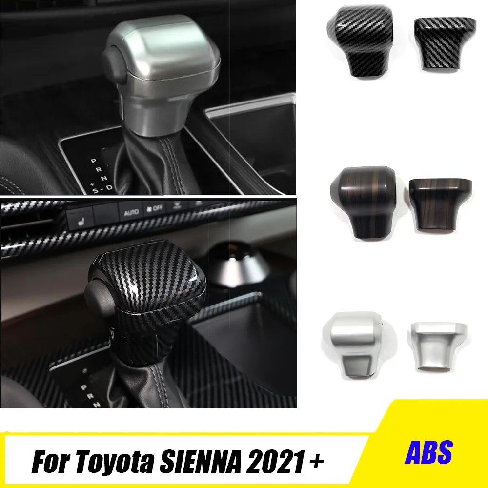 

LHD Gear Shift Knob Head Cover Speed Gear Head Control Trim Car Interior Accessories Decoration For Toyota SIENNA 2021 2022 2023
