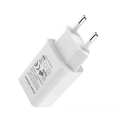 Compact 5V 1A USB Wall Charger with EU Plug - Universal Travel Adapter - White EU plug 1A
