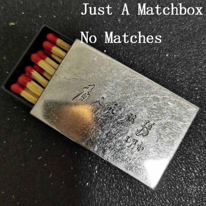 Draagbare Metalen Lucifer Houder - Waterdichte Match Box Met Wrijvingsplaat En Leder
