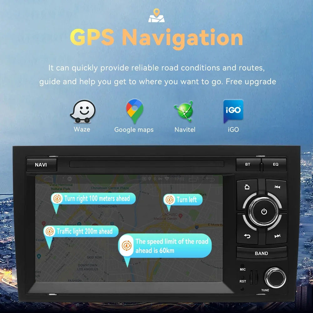 XONRICH-autorradio Multimedia Inalámbrico para coche, dispositivo con Android 14, Carplay, IPS, BOSE, para Audi A4, B8, B6, B7, S4, B7, B6, RS4, B7, SEAT Exeo 5