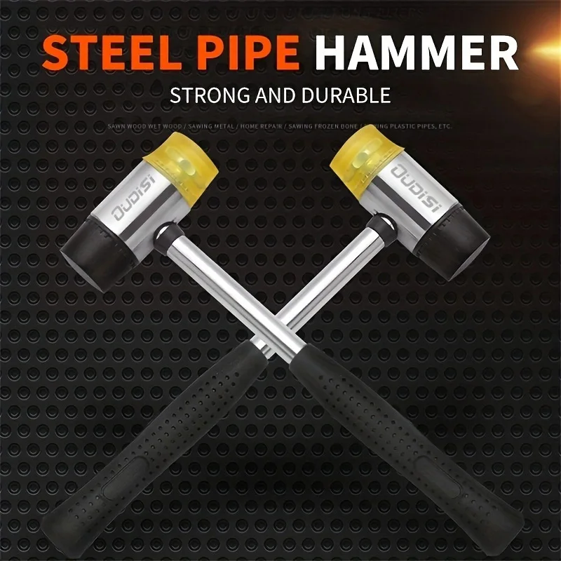 rubber hammer installation hammer equipped with wood ring mandrel sizer for repair and adjustment 1pc