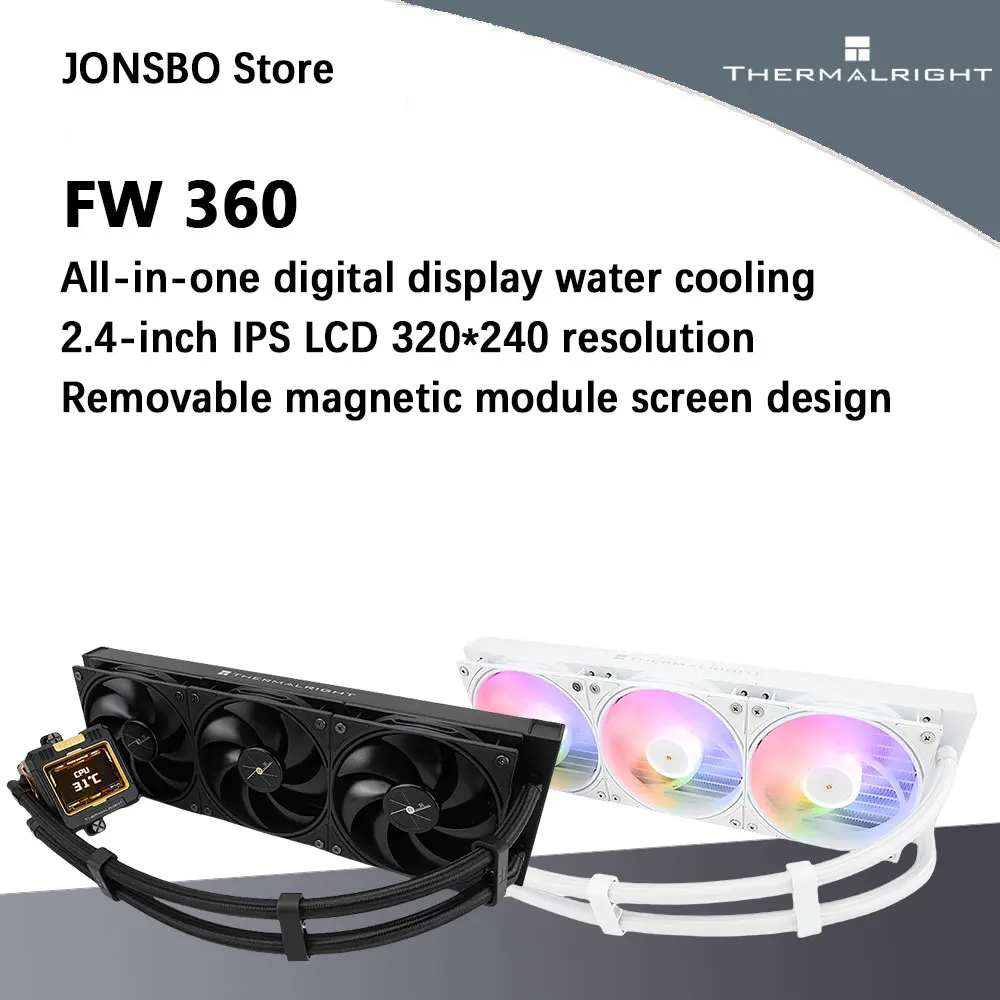 Thermalright FW 360 オールインワン CPU 水冷クーラー 2.4 インチ IPS