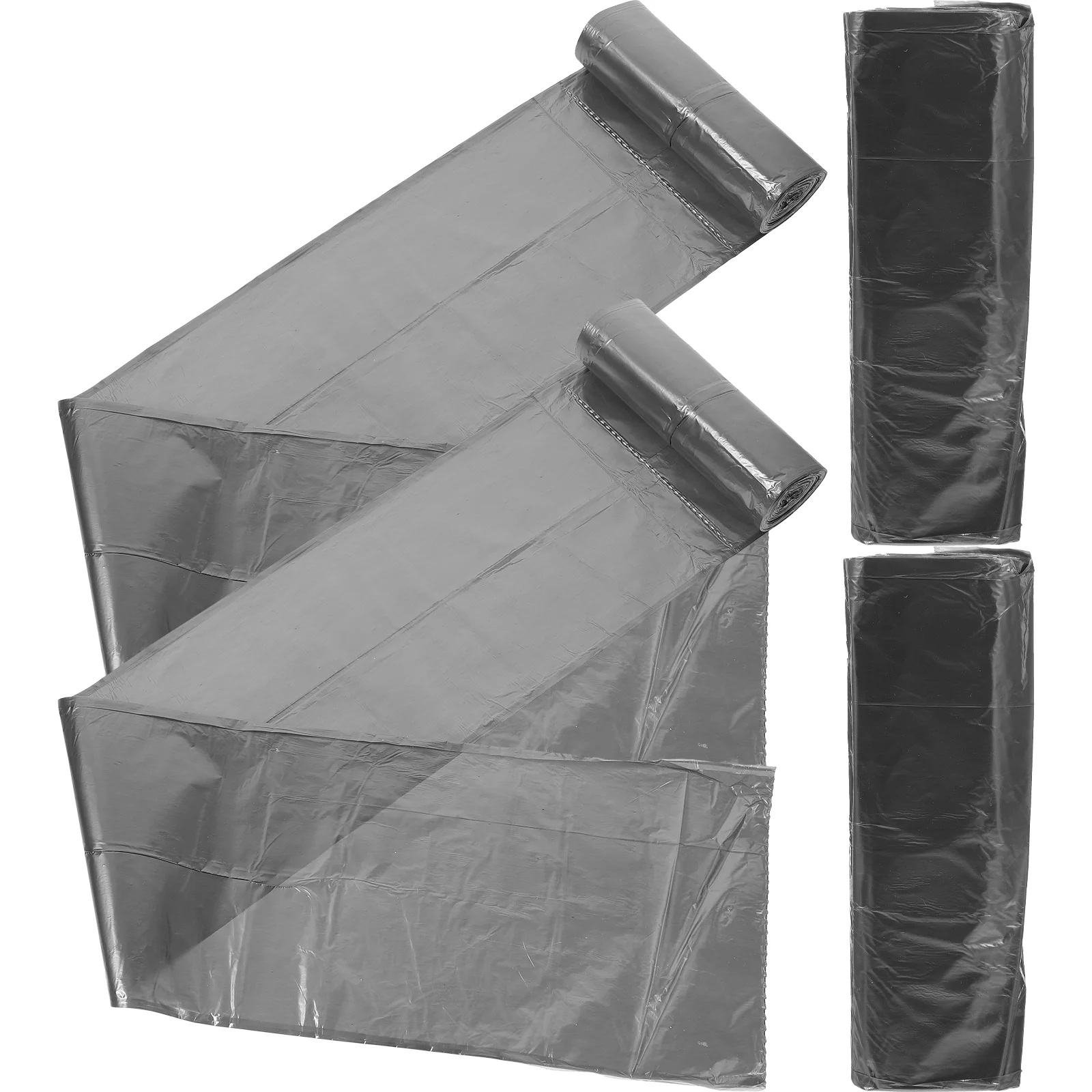 Small Trash Can Liners Bathroom Thick Garbage Bags Kitchen Disposable Dark Grey Bin