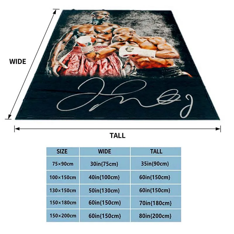 Ultra Soft Sofa Blanket Boxing Star Flannel Blanket Office Outdoor Travel Teens Bedding Throw Blanket ,  fans Warm Gifts