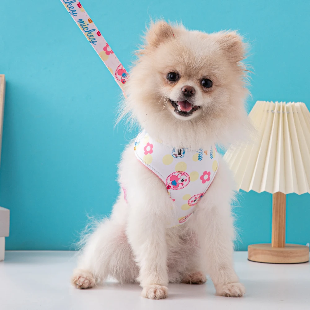 

Disney's New Pet Chest Harness Vest-type Dog Harness Small Dog Dog Rope Pure Cotton Comfortable Dog Leash Dog Accessories