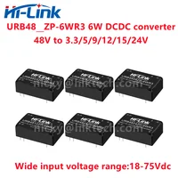 Hi-Link New 6W 48V to 3V 5V 12V 15V 24V Isolated Converter URB2405ZP-6WR3 DCDC Switching Power Supply Module for battery BMS 1