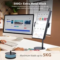 Alloy Tablet Stand 360°rotating Height Adjustable Desk Holder Portable Monitor Stand For Ipad  Air 4 Mini 4.7‘ To 17.3’screen 2