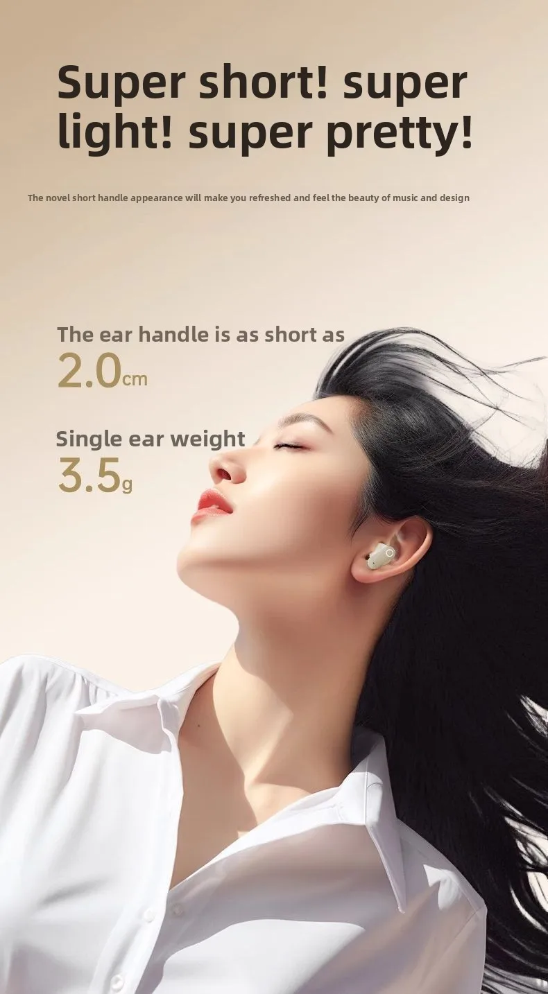 Mini Wireless Bluetooth Headphones with Noise Reduction and Long Battery Life -