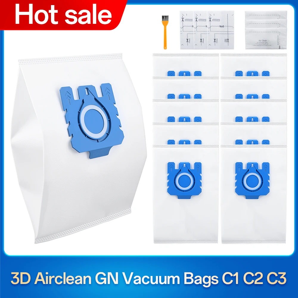 20x Vacuum Cleaner Bags For Miele GN - AirClean 3D Efficiency (Fits S2/S5/S8/C1/C3)