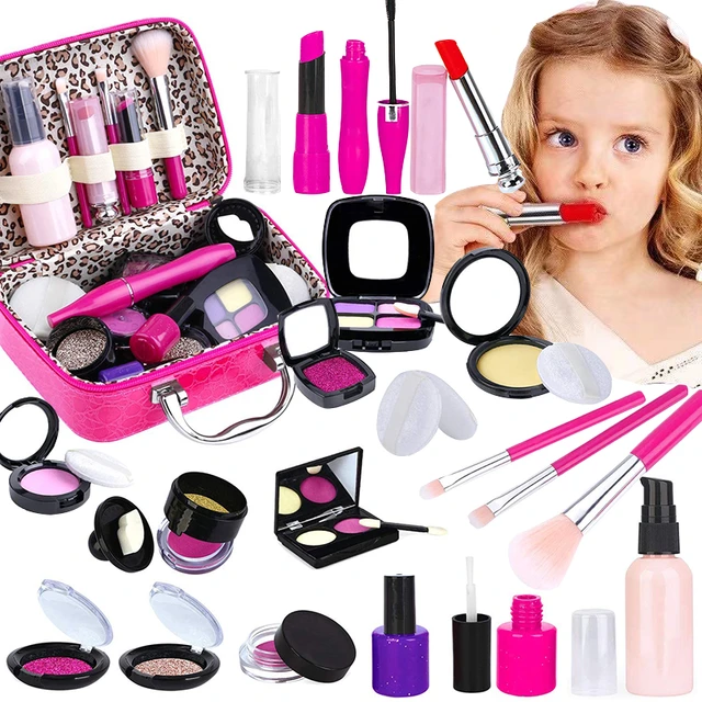 11pcs meninas meninas maquiagem fingir jogar set, beleza de madeira salo em  Promoção na Americanas