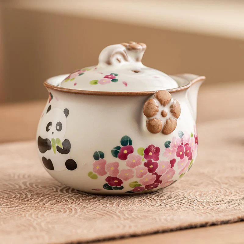 Floral Ceramic Teapot - إبريق شاي سيراميك بنقشة زه...