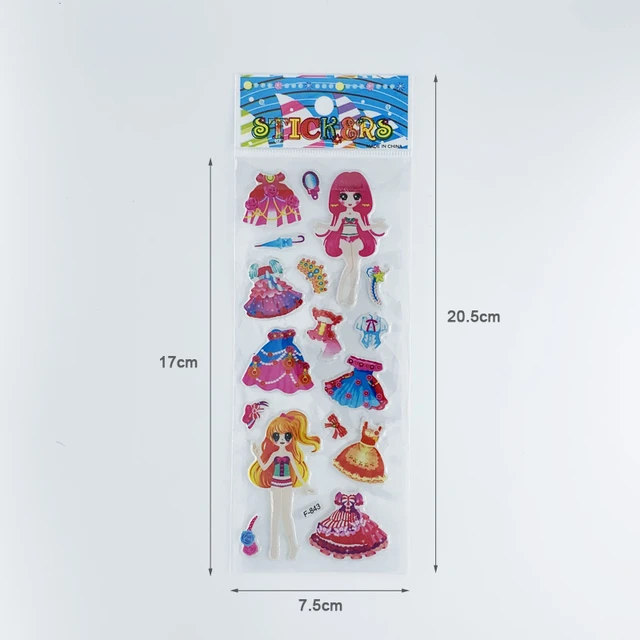 3d Stickers Clothes Girls, Toys Girls Stickers