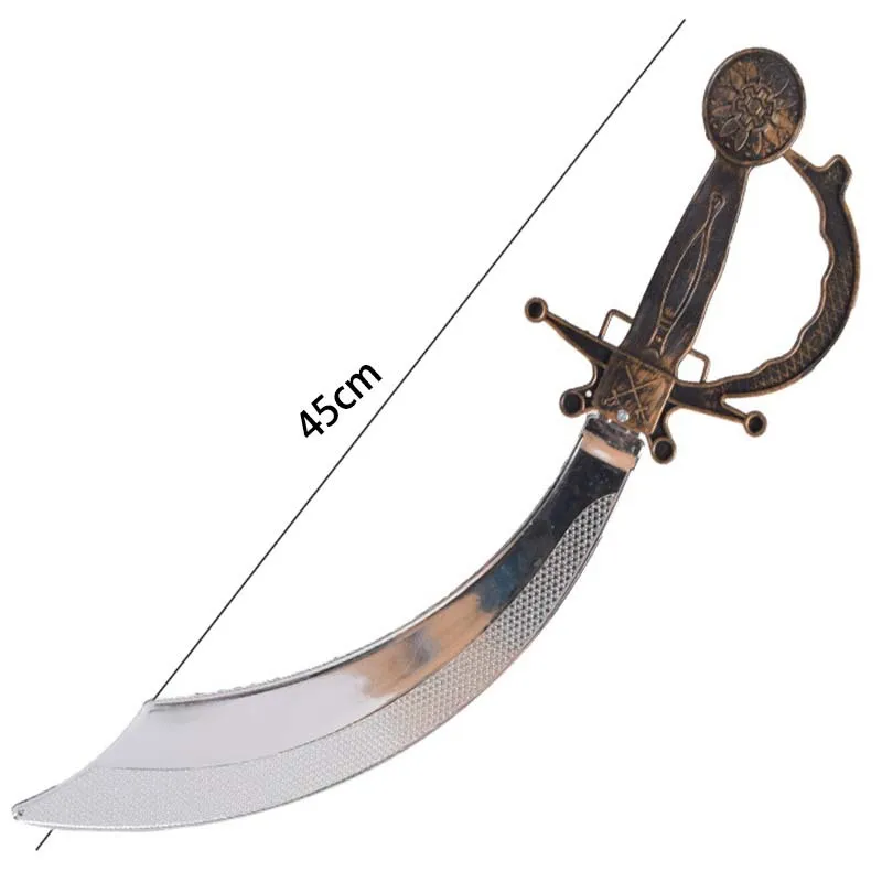 Plastic Skull Pirate Knife Props Ghost Festival Knife Bar Prom Decorations Sword Toys Party Cosplay Props Kids Gift