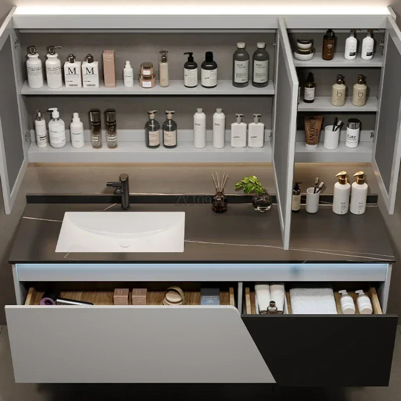 Bathroom Storage Bathroom cabinet Closed Toilet Cabinet Wall Shelf Small Closet Corner Sink Base Narrow Organizer Furniture