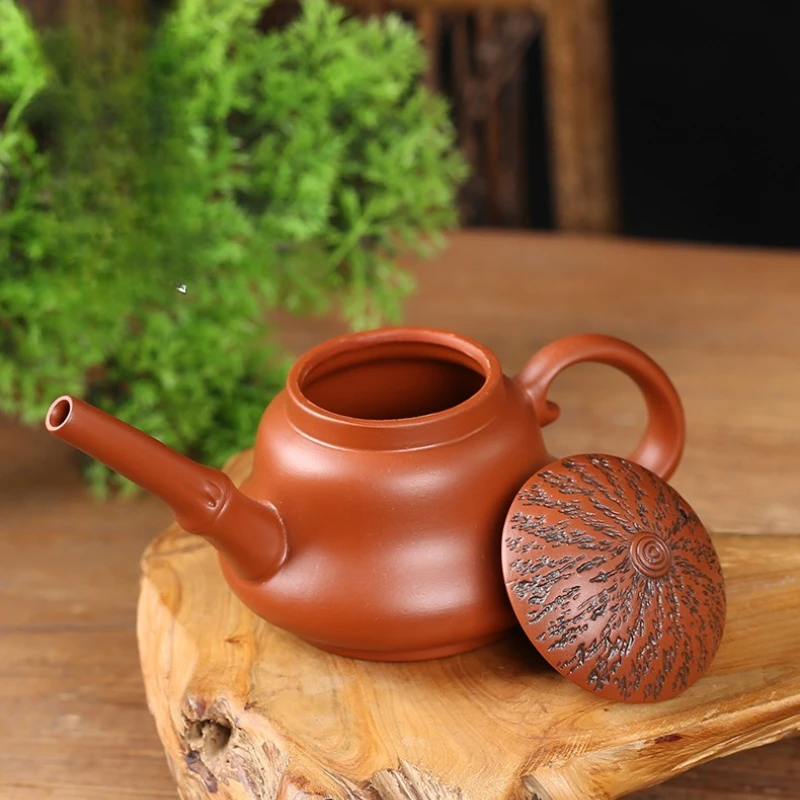 170ml Kung Fu Zisha Hand playing Teapot Yixing Purple Clay Mini Pot Small Capacity Kettle Pure Teaware