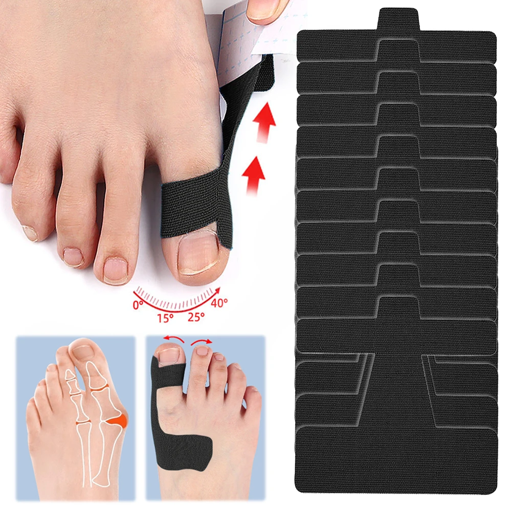 Bunion Corrector Toe Correction Band 10Pcs Self Adhesive Orthopedic Bunion Strap Hallux Valgus Orthosis Corrector Foot Care Tool