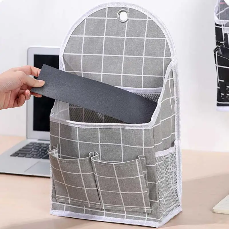 Storage Bag Coating Cotton Linen Storage Elaborate Pattern Convenient Moisture-proof Hanging Bag Simple Water Proof Decorate