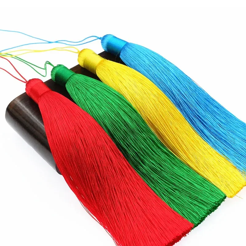 Tassels 1/2Pcs Silky Handmade Soft 12CM Crafts with Cord Loop for DIY Crafts Jewelry Making Accessories tassel fringe tassel trim mini tassels silky floss tassels leather tassels fluorescent tassels tassel accessories tassel decoration