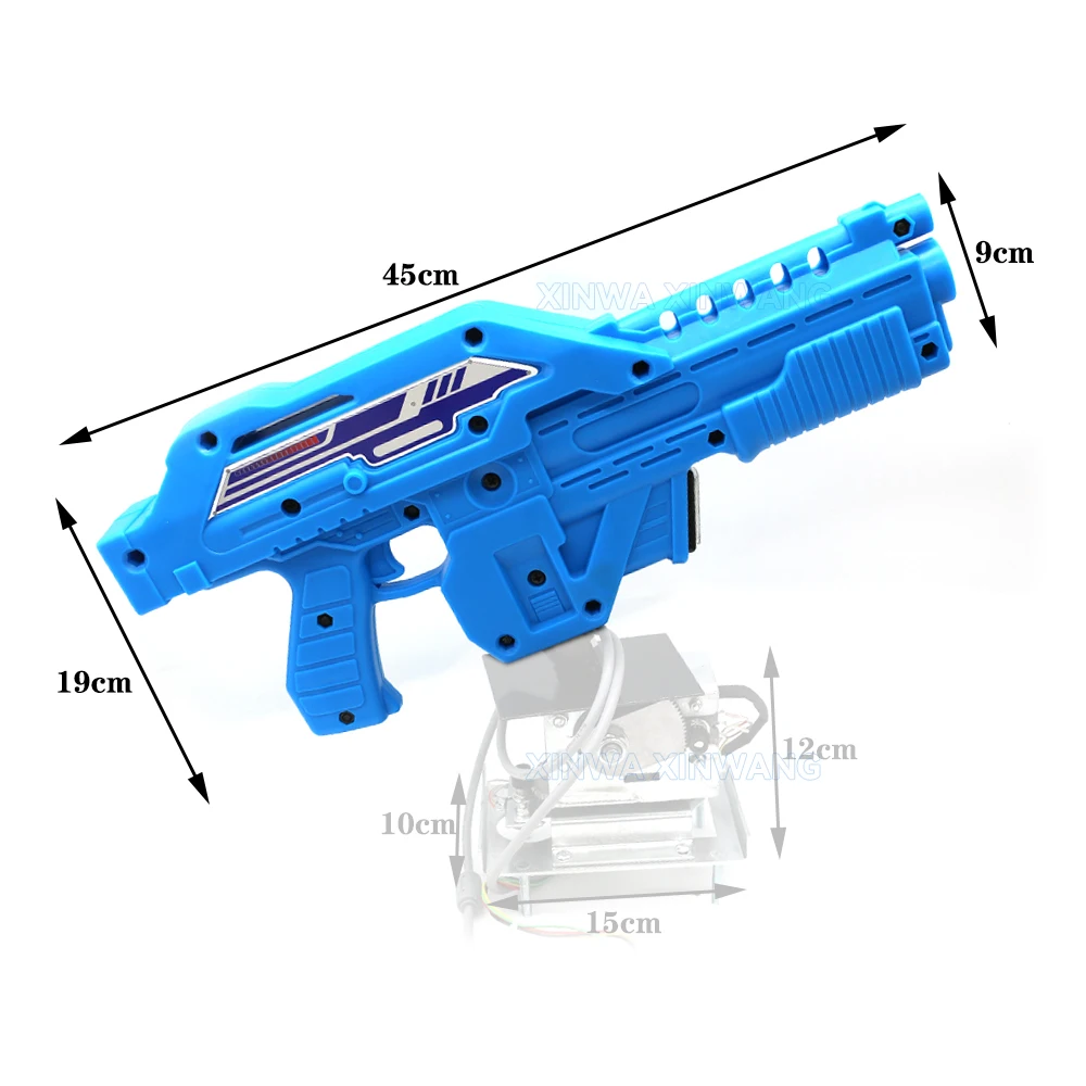 플라스틱 케이스 총 쉘 USB Gunmachine 외계인 전쟁 시뮬레이션 총격 기관총 게임 Pc 아케이드 기계에 대한 부품 교체