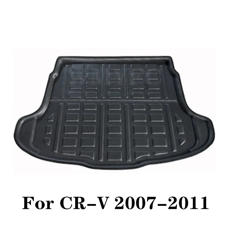

Аксессуары для Honda CR-V CRV 2007 2008 2009 2010 2011 коврик для багажника заднего автомобиля, коврик для багажника, напольный лоток, грязезащитный ковер