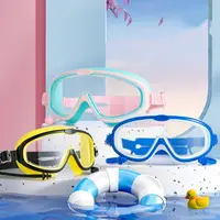 Big Frame Swimming Goggles Wide View Anti Fog Swim Glasses Silicone Transparent Diving Eyewear Swimming Beginner 1