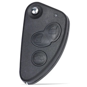 Keyforkess 433MHz ID48 sostituzione Chip Flip Remote Key Fob 2 / 3 pulsante per Alfa Romeo 147 156 166 GT - KEYECU 433MHz ID48 sostituzione Chip Flip Remote Key Fob 2 3 pulsante per Alfa Romeo