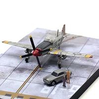 Static Airport Runway Platform Deck Model Military Sand Table Aircraft Scene Landscape Layout Diorama Kits 1Pcs 2