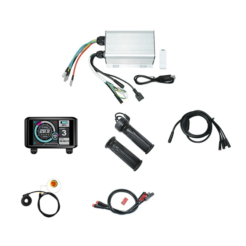 

Electric Bike Controller Sine Wave Kit 32V-72V 45A For Sabvoton Controller Kits With UKC1 Display System Bluetooth