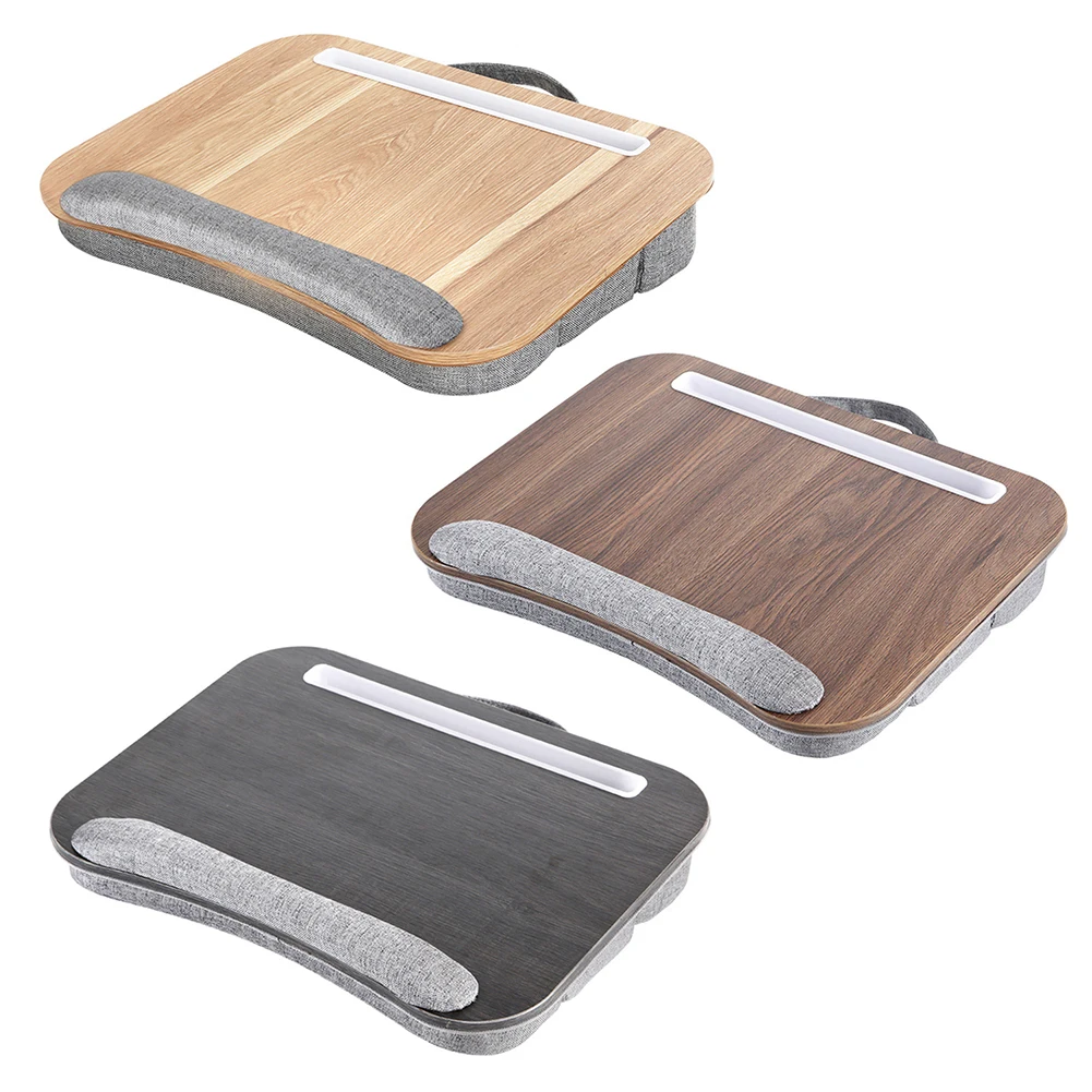 Laptop Stand with Pillow Cushion & Anti-Slip Strip Home Office Lap Desk Laptop Table Fits Up To 15.6 Inch Laptops 4