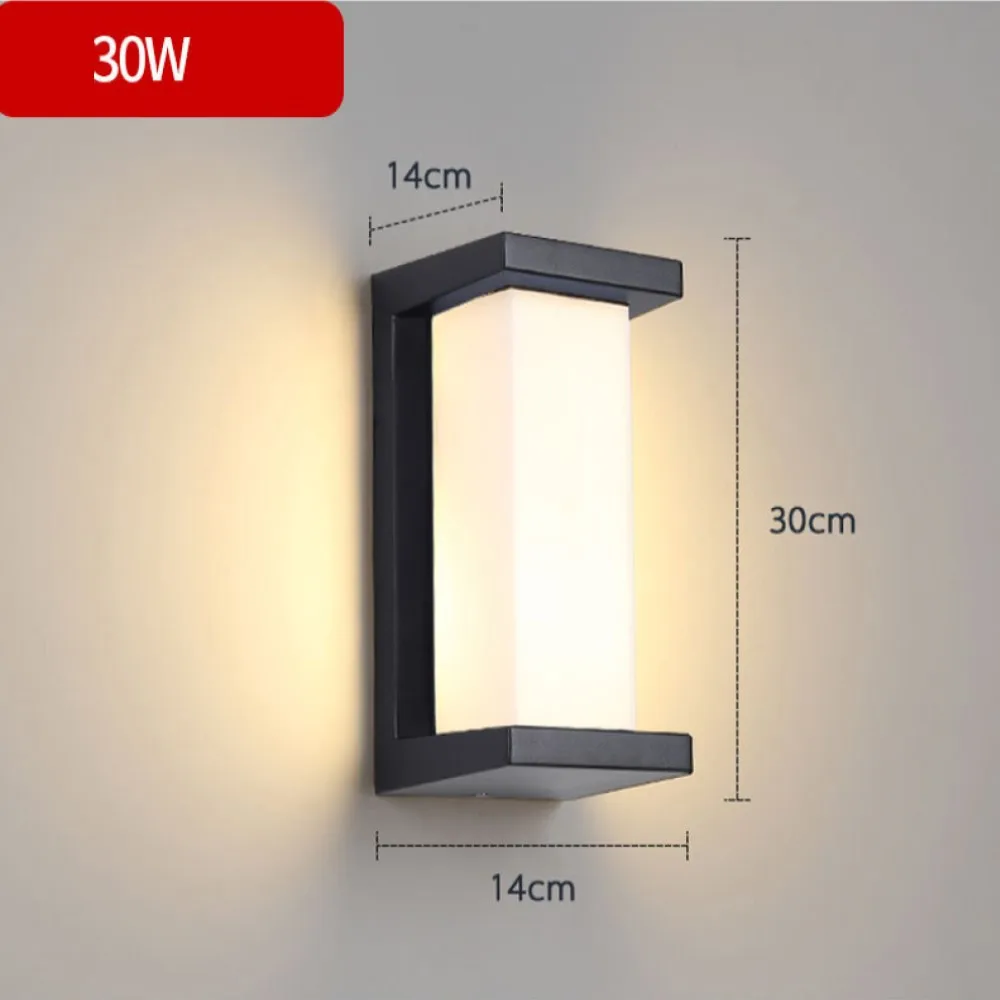 

Outdoor Wall Lamp Waterproof IP65 Sensor Ligthing Surface Mounted Porch Lights Balcony Garden 12W 18W 30W Sconce