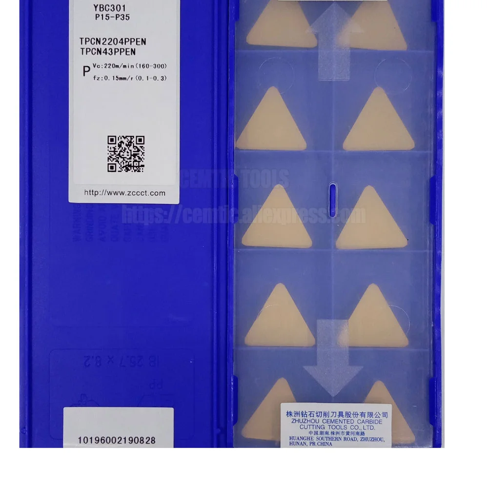 

Original ZCC Carbide Inserts TPCN 2204 PPEN YBC301 TPCN2204PPEN Turning Tools Lathe Cutter CNC