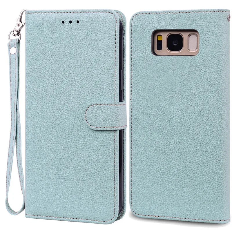 Luxurious Leather Wallet Flip Case for Samsung Galaxy S8 Plus