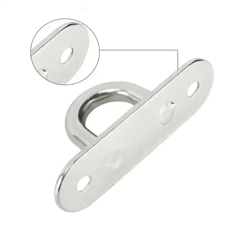 1PCS 304 Marine Grade Stainless Steel Oval Eye Board Deck Buckle Staple Boat Shade Sail Mounting Fastening Set marine hardware,marine fastening set,marine mounting set