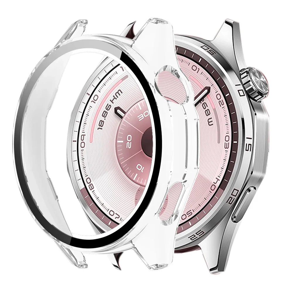 Enhanced Protective Case with Tempered Glass for Smartwatch - Anti-Fall 360° Full Coverage Shell