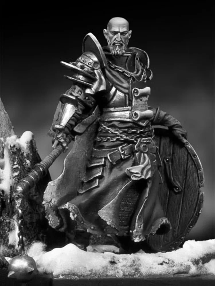 Unbemalter Bausatz, Maßstab 1:32, 54 mm, menschlicher Krieger, 54 mm Figur, historische Figur, Harzbausatz
