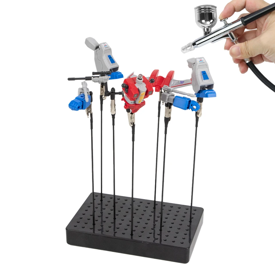 Kit De 20 Pinces Crocodiles Avec Support Pour Peinture - Pour Aérographe, Modélisme Et Bricolage