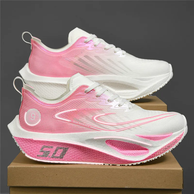 Running Shoes Men Sneakers Men's Sports Shoes Cushioning Non-Slip Flat Wear Resistant Mesh Breathable Platform Soft Running Shoes