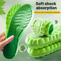 High - Performance Antibacterial Shock - Absorbing Sport Insoles - EU45 - 46(280mm) (Green)