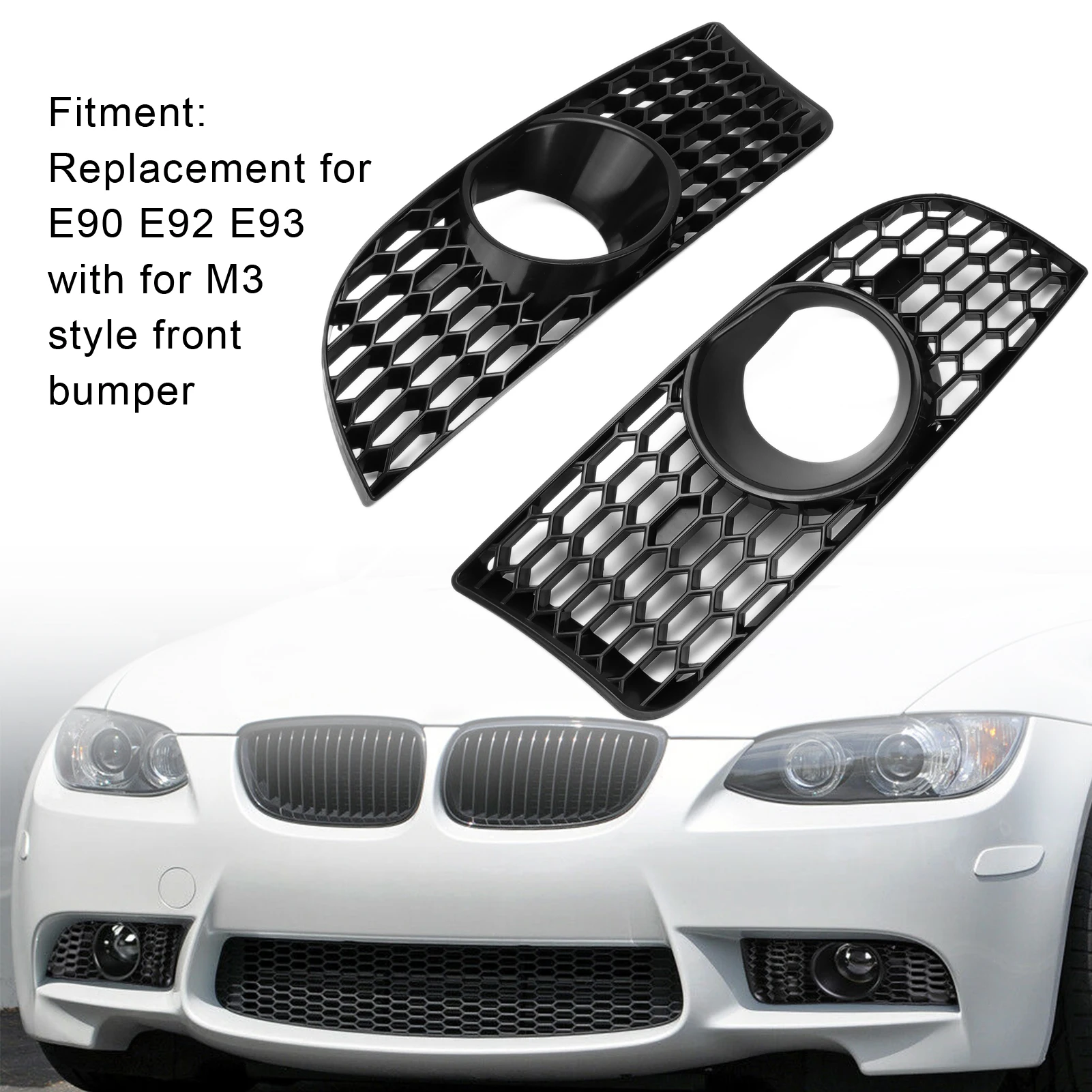 Pièces Modifiées De Calandre ABS De Type Météore Pour BMW, E90, E91, E92, E93, Série M3, E92, E93, Coupé, 2005-2008