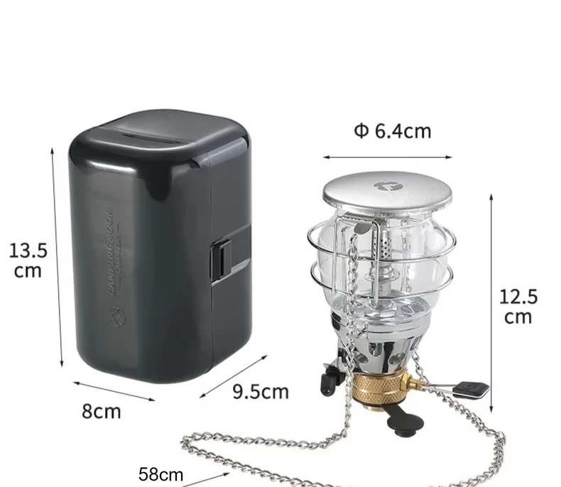 Camingmoon Tragbare Glasabdeckung Outdoor Camping Laterne Zeltlampe Outdoor Licht Gaslampe – Detail 1
