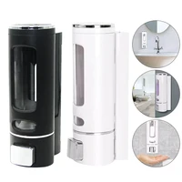 400ml Shower Soap Dispenser Wall Mounted Shampoo And Conditioner Dispenser Adhesive Handwashing Fluid Dispenser 1