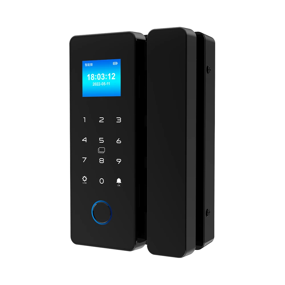 Smart Door Lock For Wooden Sliding Glass Door HAHA-Lock App Biometric Fingerprint Lock Bluetooth IC Card Electronic Digital Lock