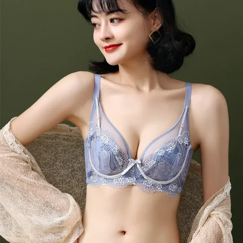 

No Underwire Underwear Women's Small Breast Push-up Beauty Back Support Bra Adjustable Sexy Side Bra