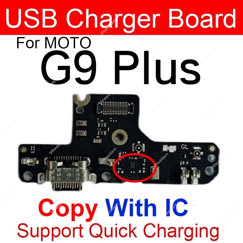 USB Charger Port Board For Motorola Moto G9 G9 Play G9 Plus G9