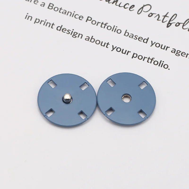 Invisible Snap Button Black Silver Metal Fasteners Press Round Button Concealed Buckle For Garment Sewing Needlework Accessories 5